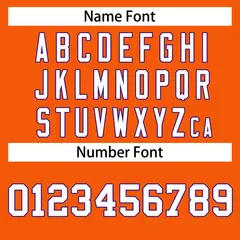 Orange White-Purple Classic Hockey Jersey 4