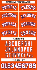 Orange White-Purple Classic Team Basketball Jersey 3
