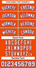 Orange White-Purple Classic Team Basketball Jersey 3