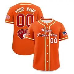 Orange White Red Father's Day Classic Baseball Jersey