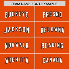 Orange White Retro Sleeve Line Authentic Football Jersey 3