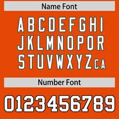 Orange White Retro Sleeve Line Authentic Football Jersey 4