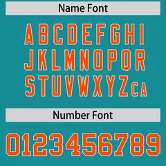 Orange White Reversible Baseball Jersey Moisture-Wicking 7