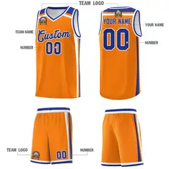 Orange White Royal Blue Charge Series Basketball Jersey 5