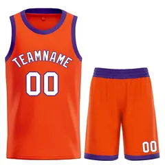 Orange White-Royal Bull Classic Sets Basketball Jersey