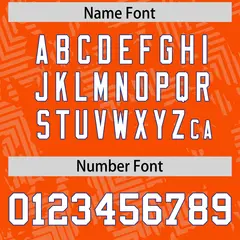 Orange White-Royal Graffiti Line Authentic Football Jersey 4