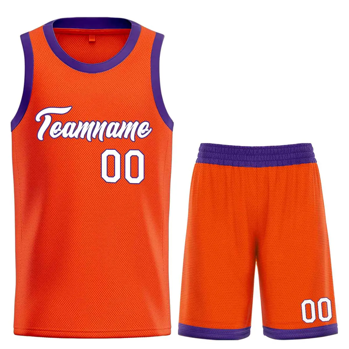 Orange White-Royal Heal Basketball Jersey Uniform Set