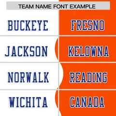 Orange White Split Fashion Mesh Authentic Football Jersey 3