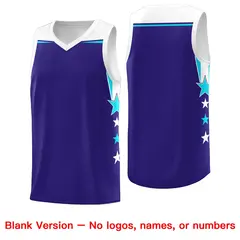 Orange White Two Tone Side Star Color Block Basketball Jersey 6