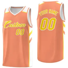 Orange Yellow Classic Breathable Basketball Jersey