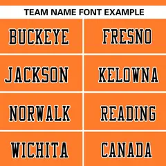 Orange-Yellow Raglan Sleeves Football Jersey 3