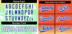 Orange Yellow Royal-White Gradient Baseball Jersey 3
