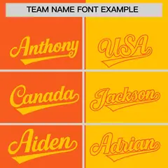 Orange Yellow Split Coconut Tree Baseball Jersey 3