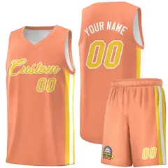 Orange Yellow-White Classic Sets Basketball Uniform Jersey