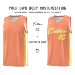 Orange Yellow-White Classic Sets Basketball Uniform Jersey 3