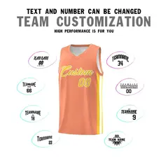 Orange Yellow-White Classic Sets Basketball Uniform Jersey 4