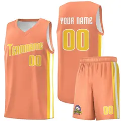Orange Yellow-White Classic Sets Basketball Uniform Jersey