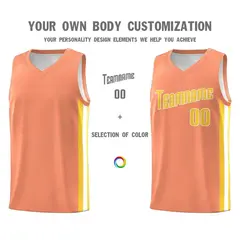 Orange Yellow-White Classic Sets Basketball Uniform Jersey 3