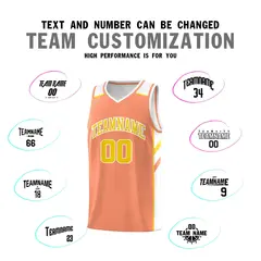 Orange Yellow-White Classic Sets Basketball Uniform Jersey 4