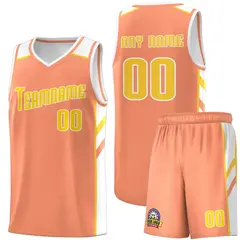Orange Yellow-White Classic Sets Basketball Uniform Jersey