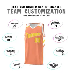 Orange Yellow-White Classic Sets Basketball Uniform Jersey 4