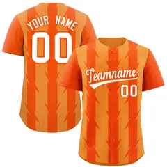 Pale Orange Orange Blade Pattern Raglan Baseball Jersey 1