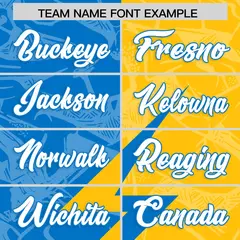 Panther Blue Gold Split Lightning Pattern Football Jersey 3
