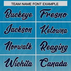 Panther Blue Gray Gradient Outdoor Authentic Football Jersey 3