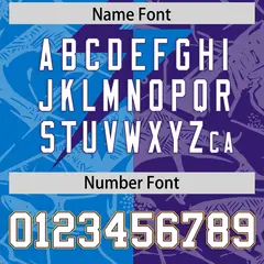 Panther Blue Purple Split Lightning Pattern Football Jersey 4