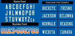 Panther Blue White-Panther Blue Gradient Football Jersey 3