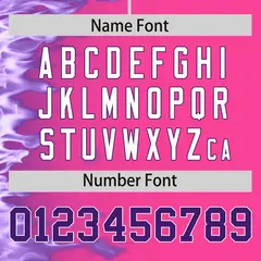 Pink 3D Flame Design Authentic Baseball Jersey 4