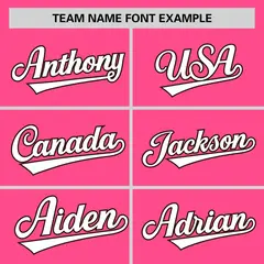 Pink 3D Flower Design Authentic Baseball Jersey 3