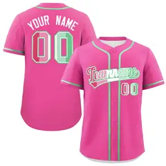 Pink Abrosexual Pride Month Baseball Jersey