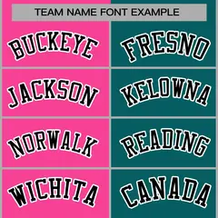 Pink Aqua-Black Two Tone Split Varsity Letterman Jacket 5