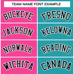 Pink Aqua-Black Two Tone Split Varsity Letterman Jacket 5