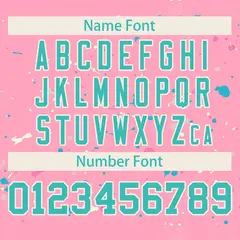 Pink Aqua Cream Splash Graffiti Striped Baseball Jersey 4