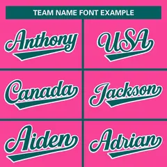 Pink Aqua Full-Snap Raglan Varsity Letterman Baseball Jacket 5