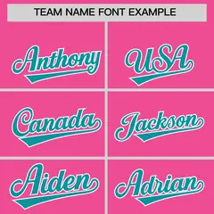 Pink Aqua Leopard Graffiti Side Design Baseball Jersey 3