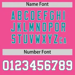 Pink Aqua Leopard Graffiti Side Design Baseball Jersey 4