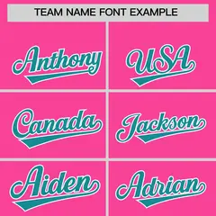 Pink Aqua Two-Tone Varsity Letterman Bomber Jacket 3