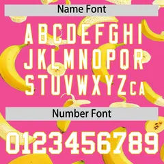 Pink Banana Graffiti Pattern Fashion Baseball Jersey 3