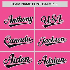 Women's Pink Black Breast Cancer Awareness Pink Ribbon Baseball Jersey 3