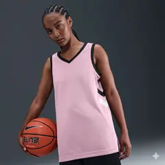 Men's Pink Black Double Side Tops Basketball Jersey 2