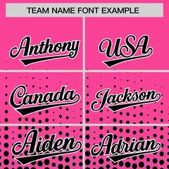 Pink Black Gradient Polka Dot Varsity Letterman Baseball Jacket 3