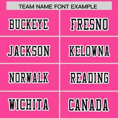 Pink Black Gradient Side Pattern Authentic Football Jersey 3