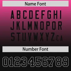 Pink Black Gradient Side Pattern Authentic Football Jersey 4