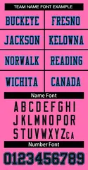 Pink Black-Powder Blue Classic Style Football Jersey 5