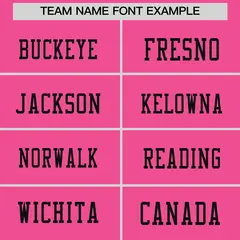 Pink Black Sequin Lettering Stretch Football Jersey 3