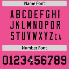 Pink Black Sequin Lettering Stretch Football Jersey 4