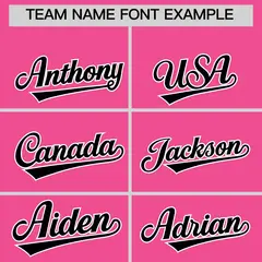 Pink Black Side Camo Baseball Jersey 3